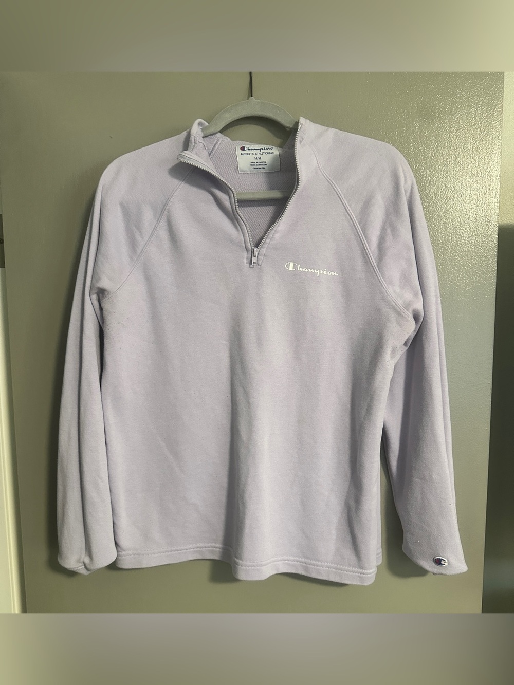 Champion women’s Lavender Quarter-Zip Pullover